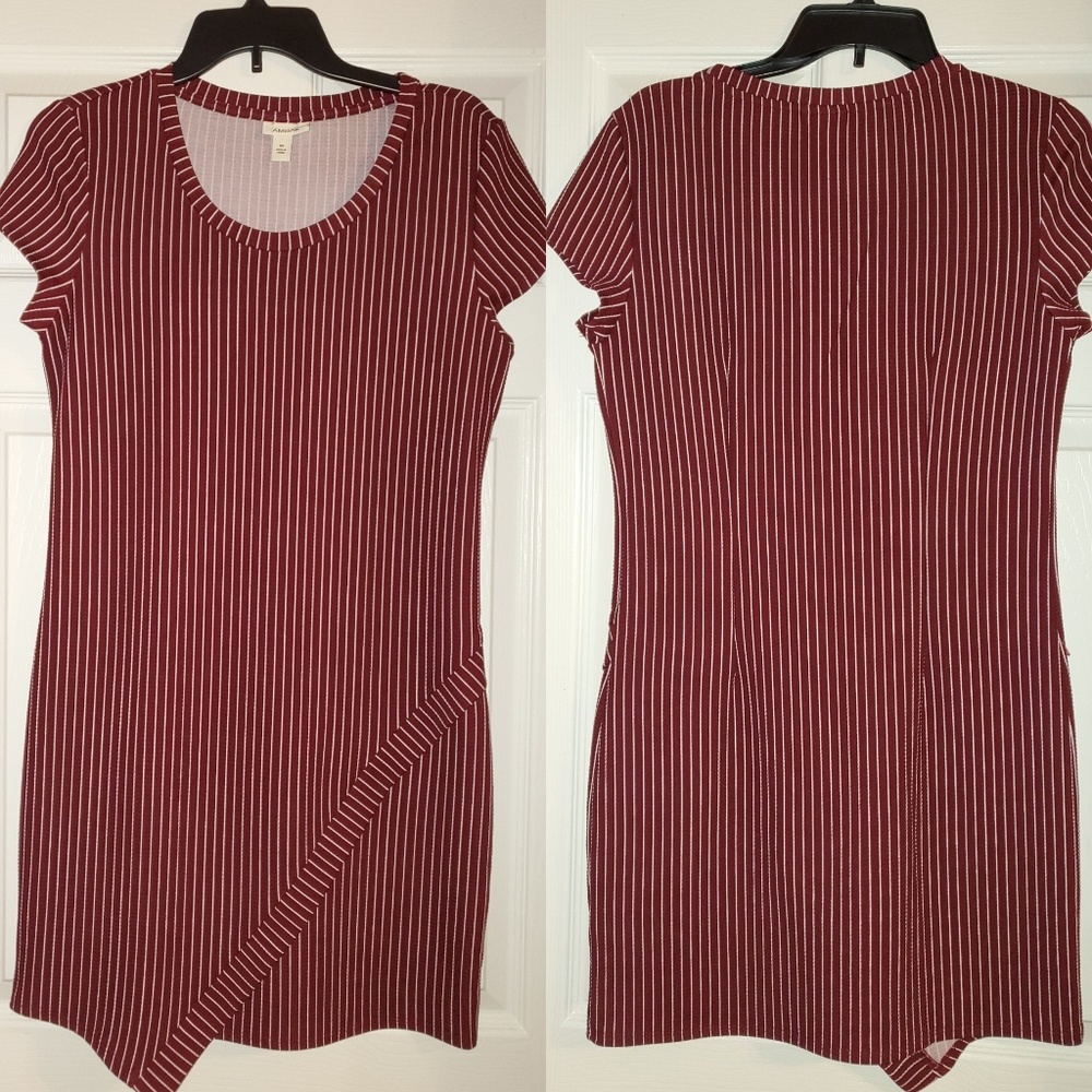 Maroon Tshirt dress